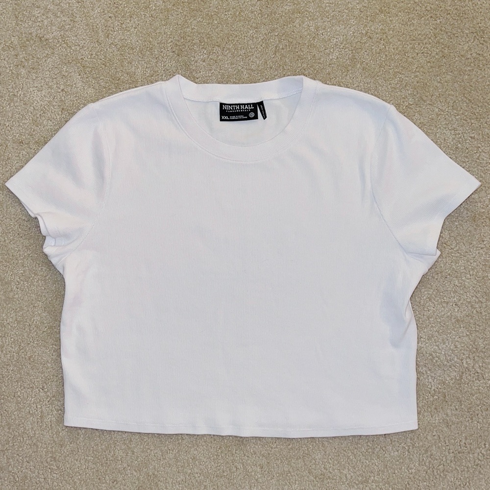 Ninth Hall White Cropped T-Shirt